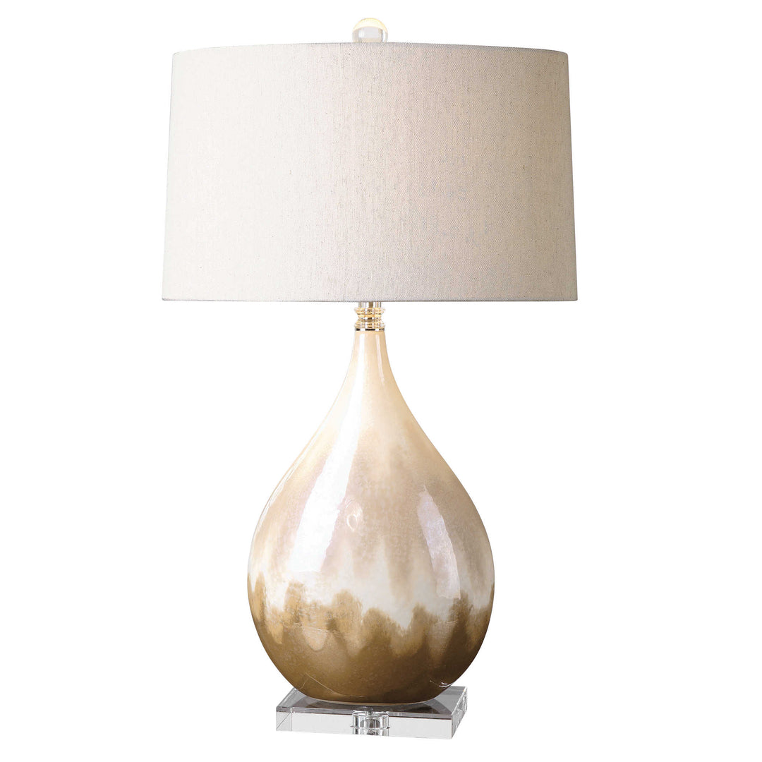 Ivory Beige Glaze Lamp