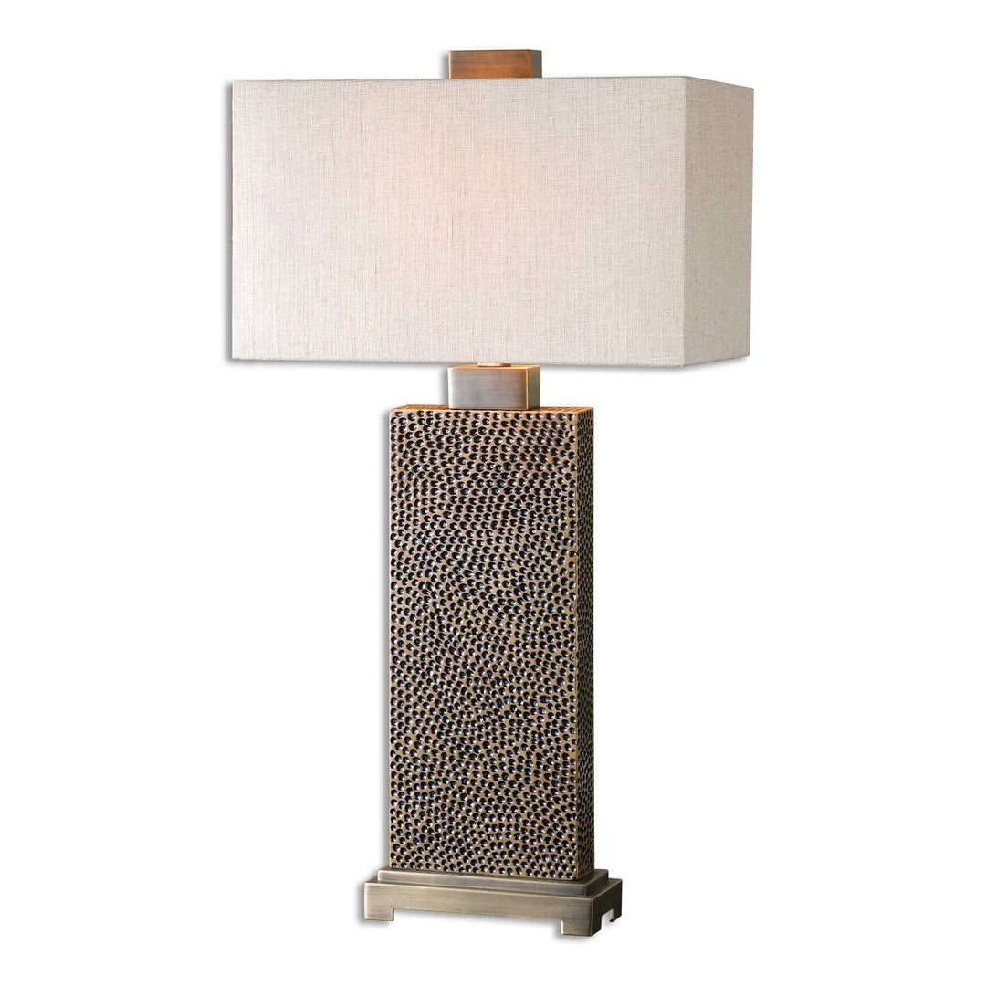 Blackened Bronze Table Lamp