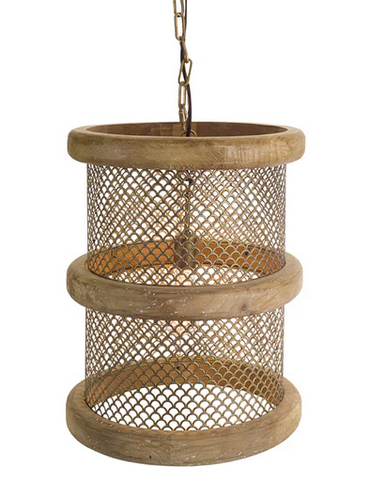 Hanging Lamp Wood/Iron