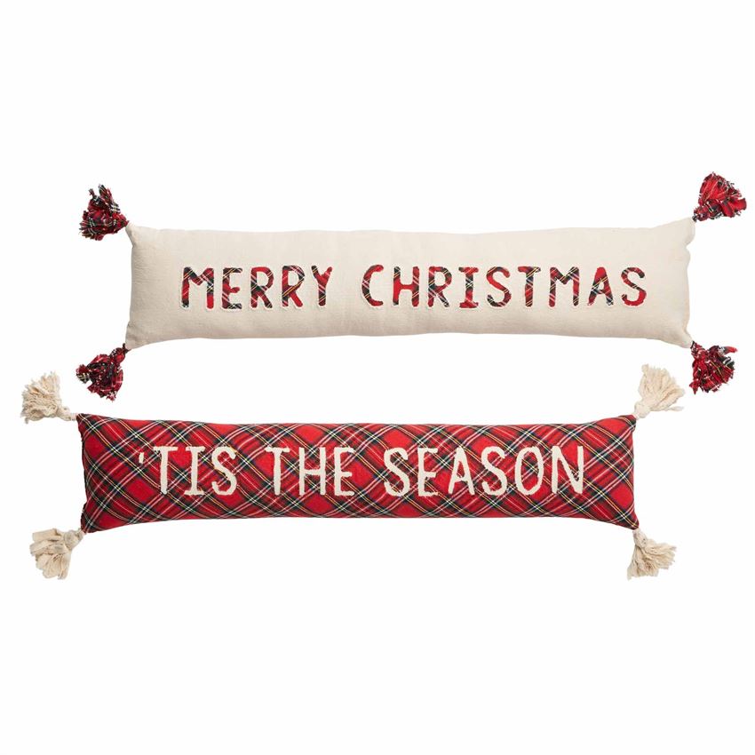 Tartan Holiday Skinny Pillow
