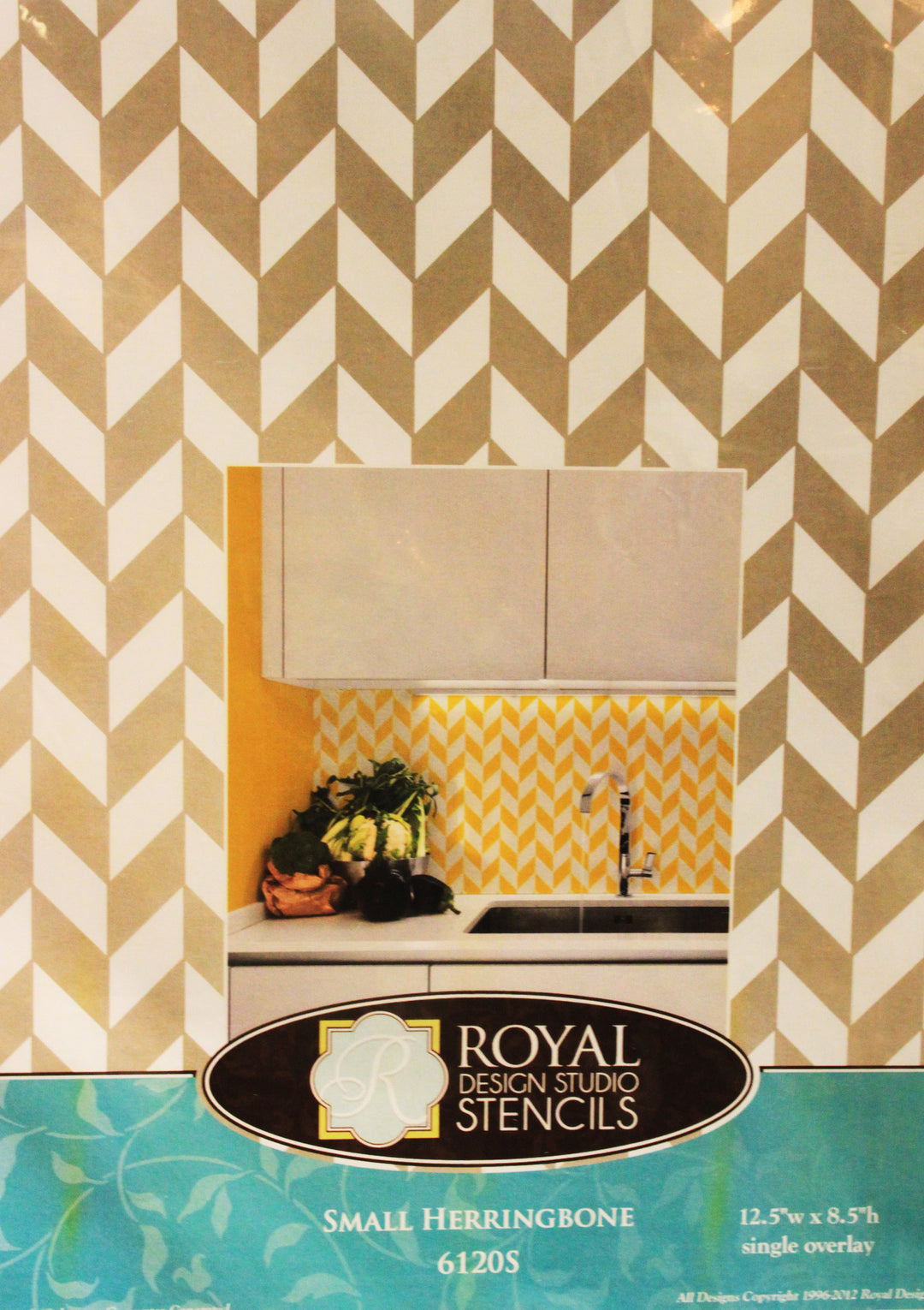 Small Herringbone Stencil