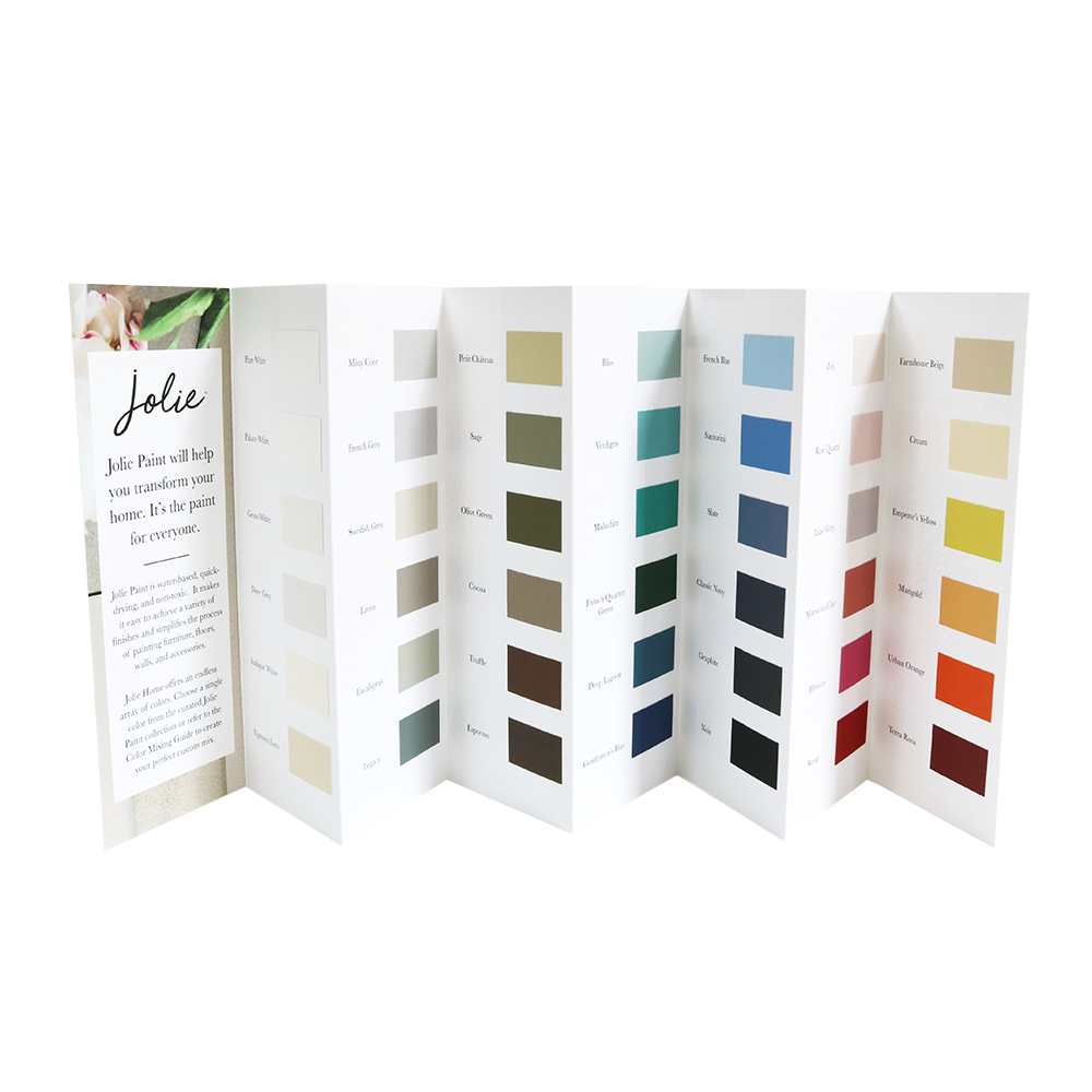 Jolie Paint Color Card CLOSE OUT SALE