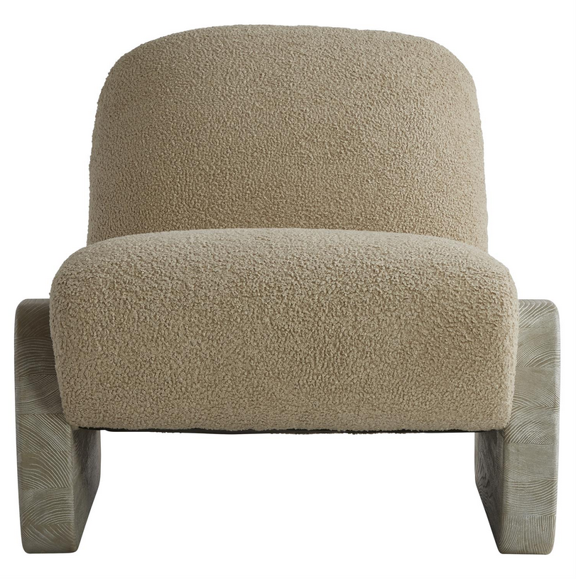 Noah Beige Chair w/Flaxen Wood Side