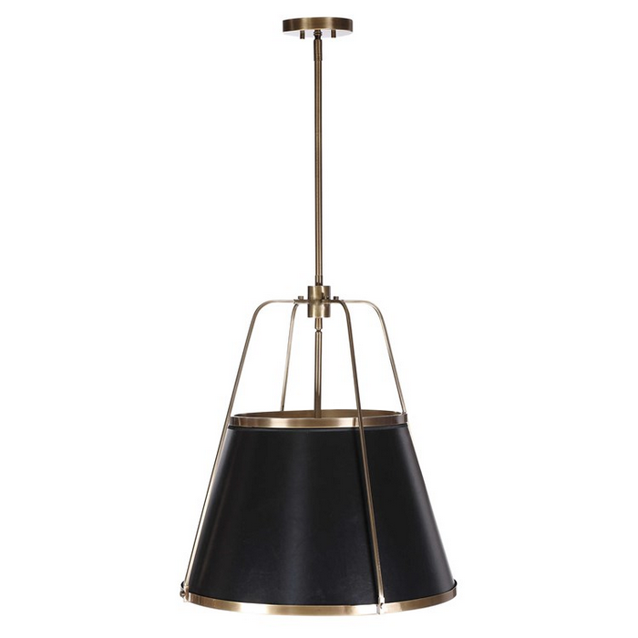Black Leather Classic Pendant