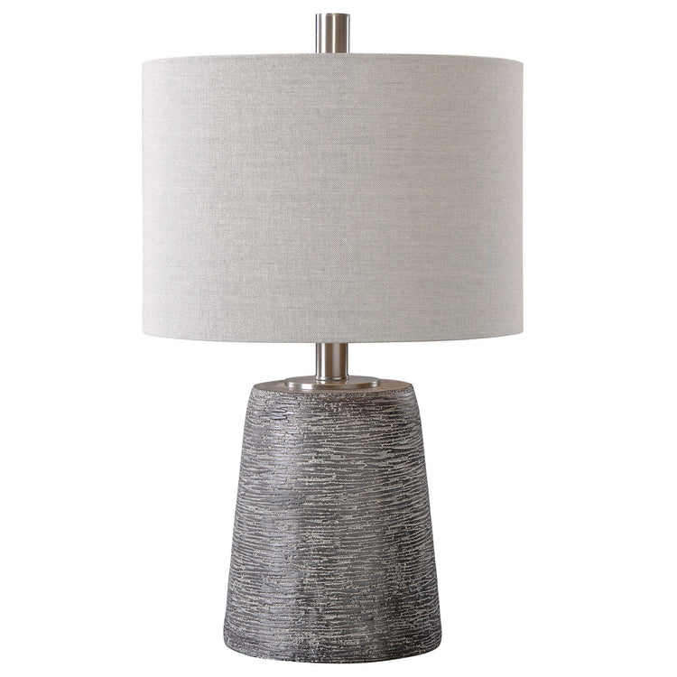 Gray Brushed Table Lamp