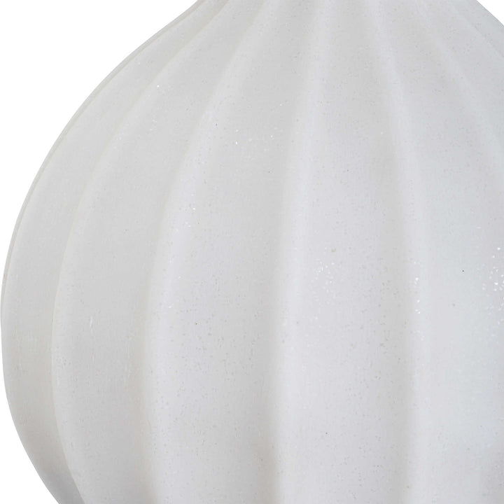 Scalloped Stone Table Lamp
