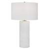 White Patchwork Table Lamp