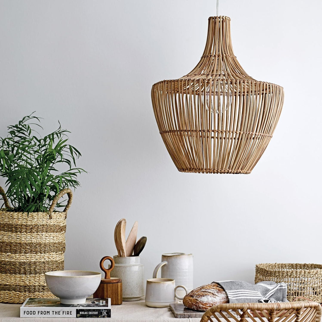 Round Wicker Pendant