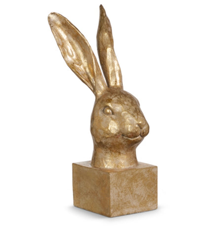 Gold Rabbit Bust