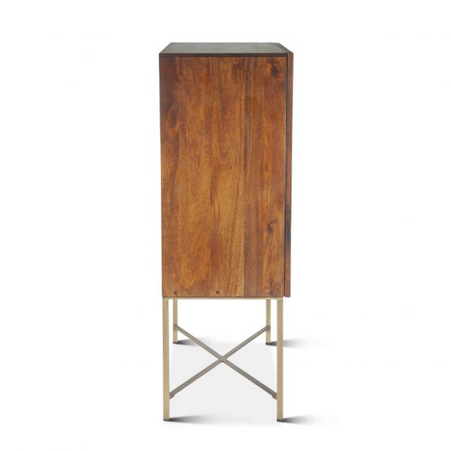 Honey Brown Bar Cabinet