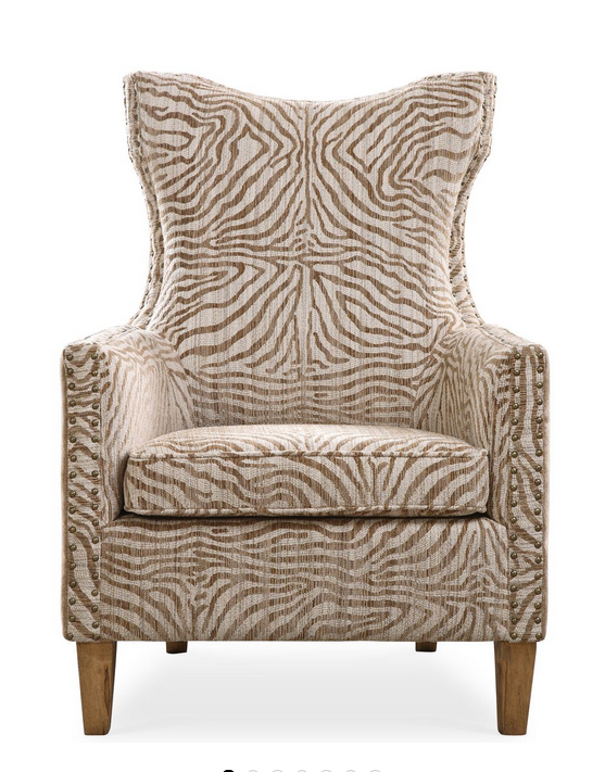 Animal Print Club Chair