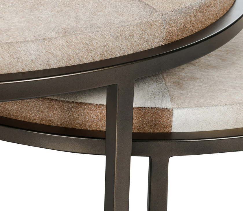 Hair on Hide Nesting Coffee Table