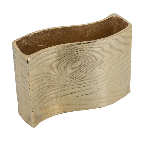Gold Wavy Vase