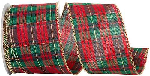 2.5" Red Plaid Ribbon