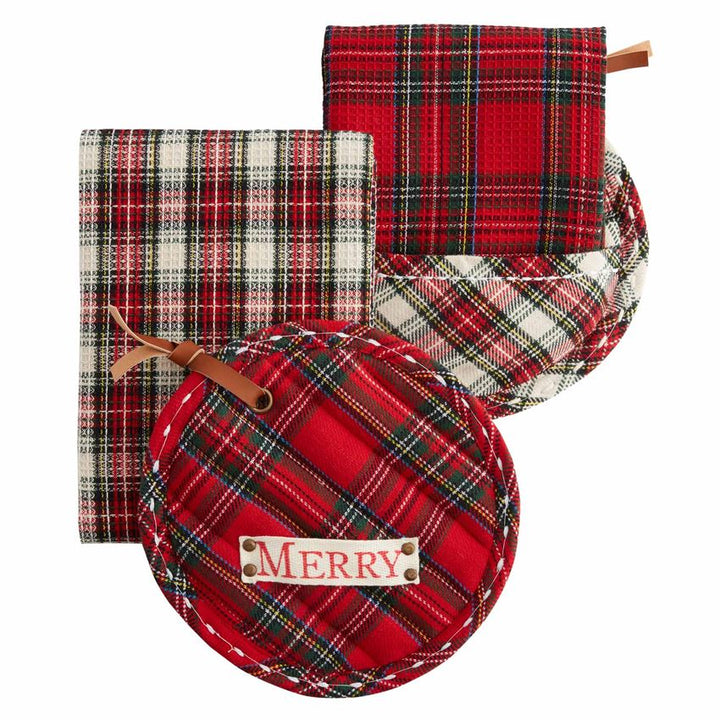 Tartan Pot Holder w/ Towel