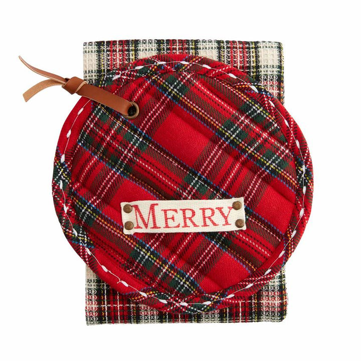 Tartan Pot Holder w/ Towel