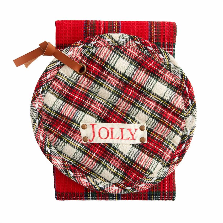 Tartan Pot Holder w/ Towel