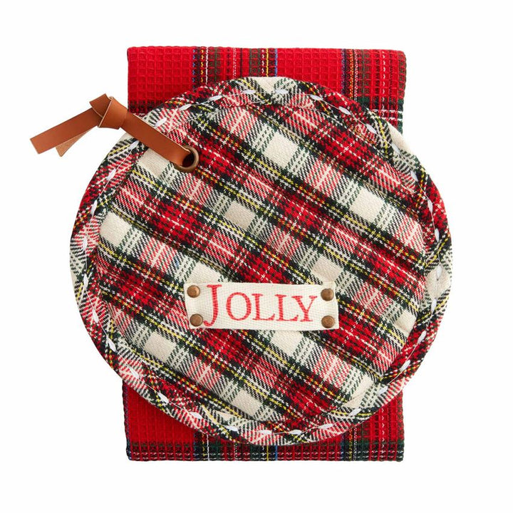 Tartan Pot Holder w/ Towel