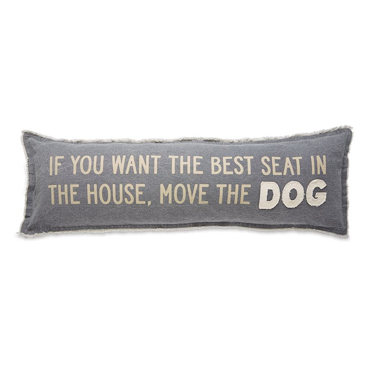 Move the Dog Long Pillow