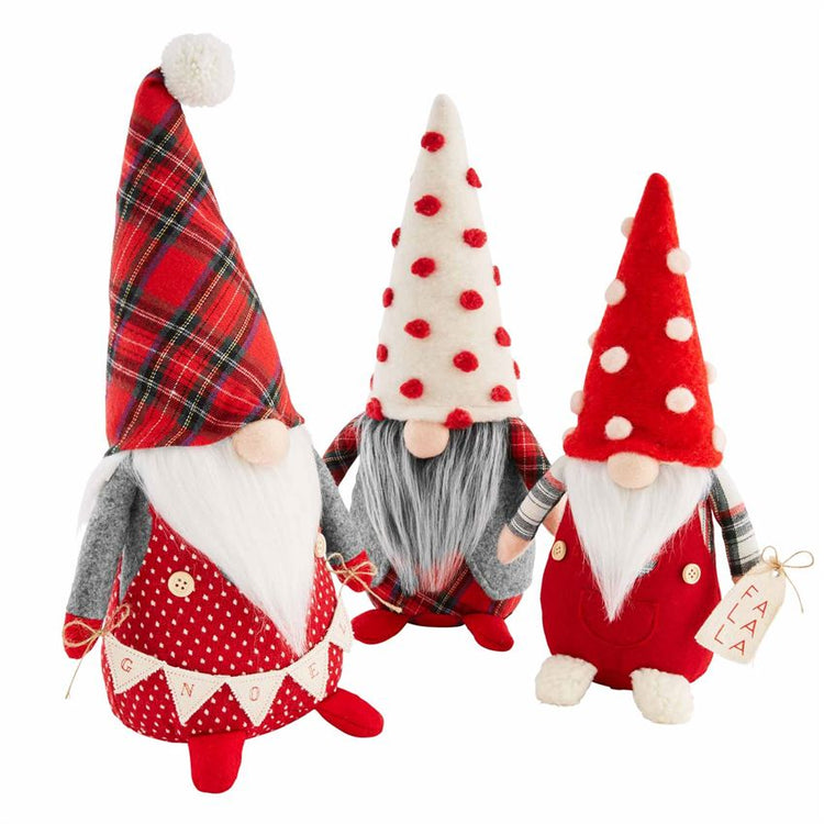 S/3 Christmas Gnome Sitters