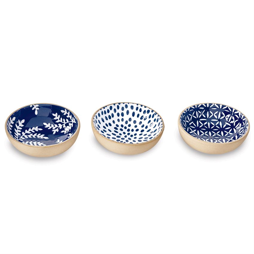Indigo Dipping Dish Set/3