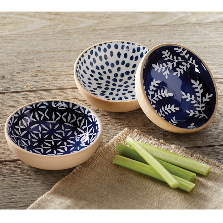 Indigo Dipping Dish Set/3