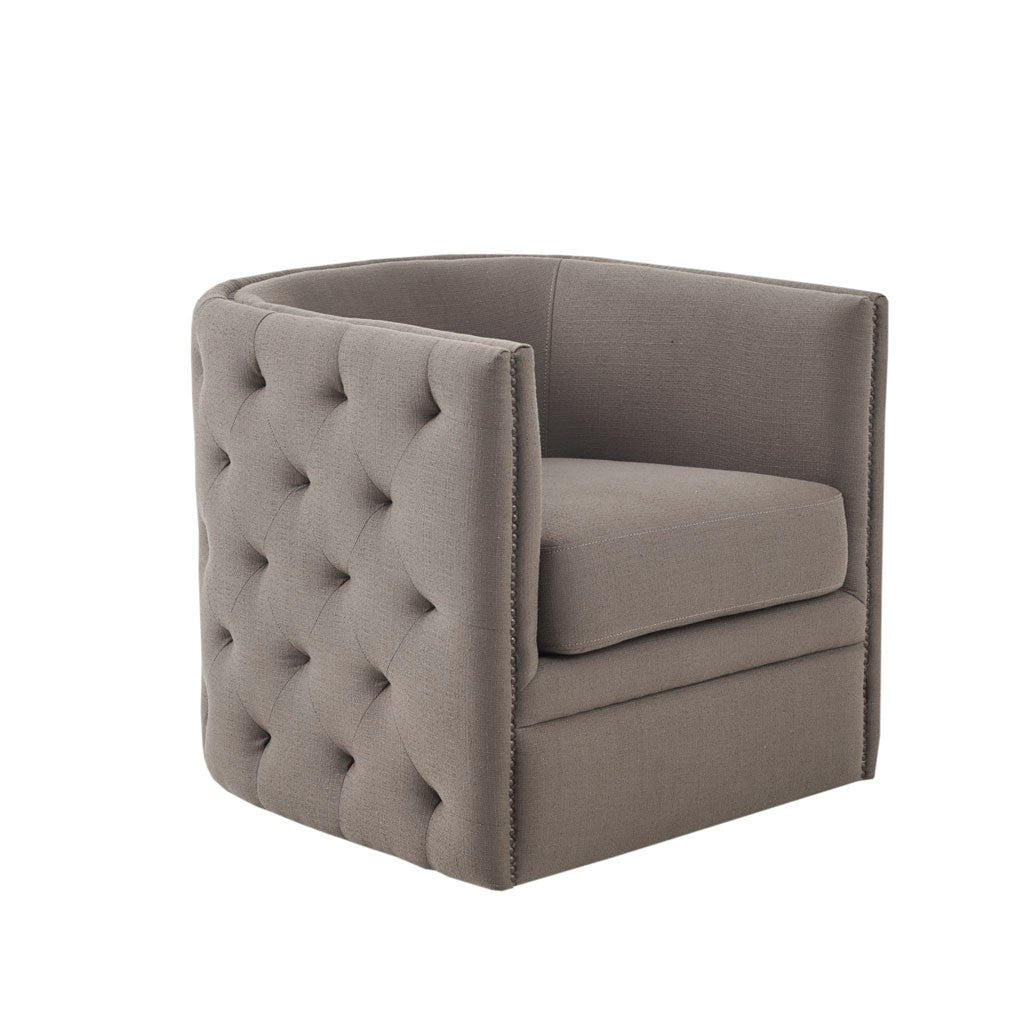 Tufted discount swivel chair