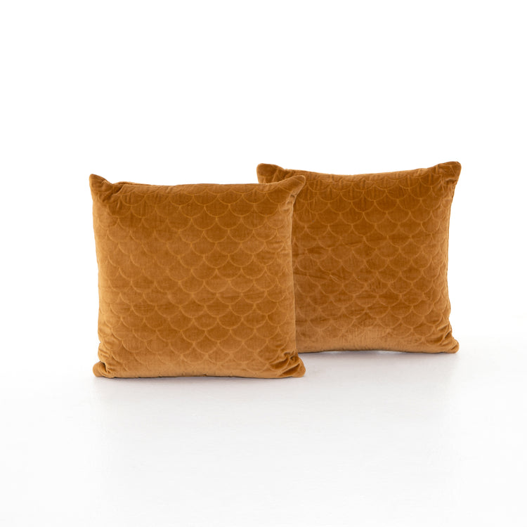 Marigold Velvet Pillows Set of 2