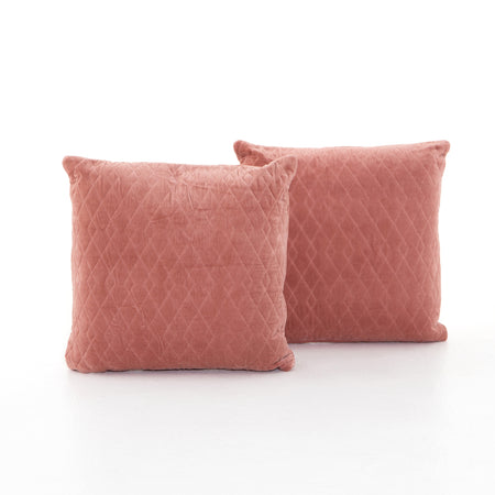 Rose Argyle Velvet Pillows Set of 2