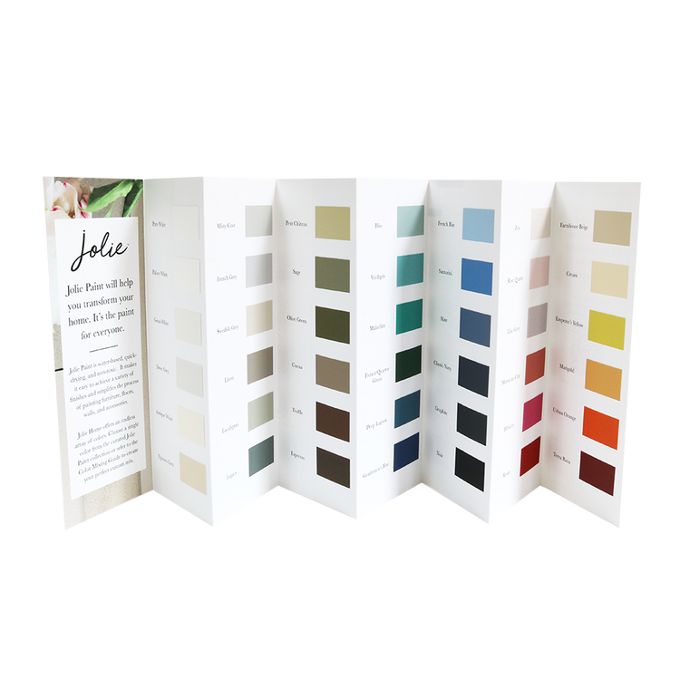 Jolie Paint Color Card