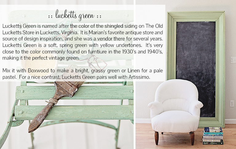 Lucketts Green Milk Paint