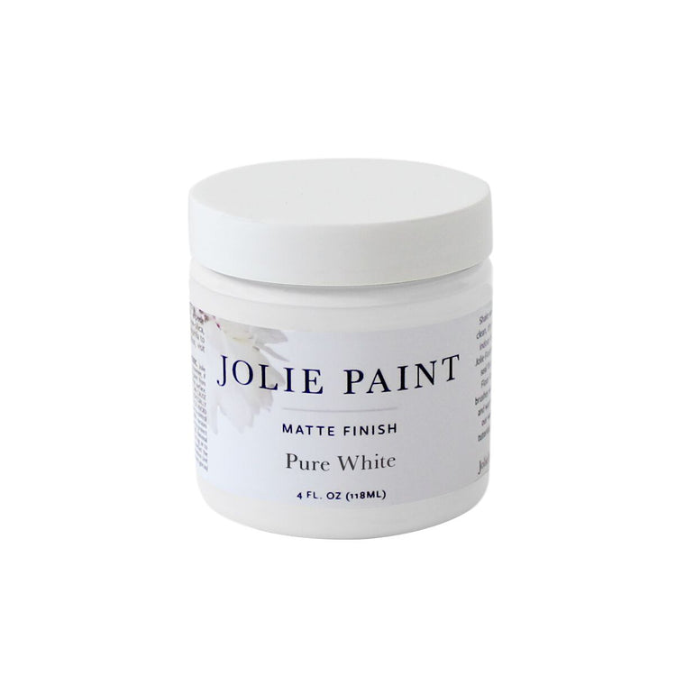Pure White  4 oz. Sample Pot Jolie Paint