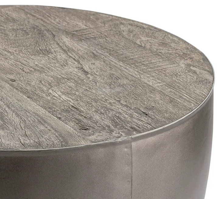 Drum Base End Table