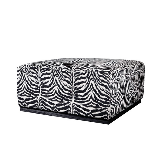 Zebra Print Ottoman