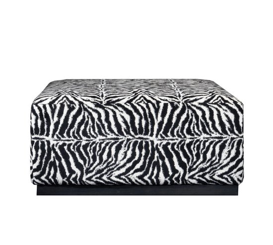 Zebra Print Ottoman