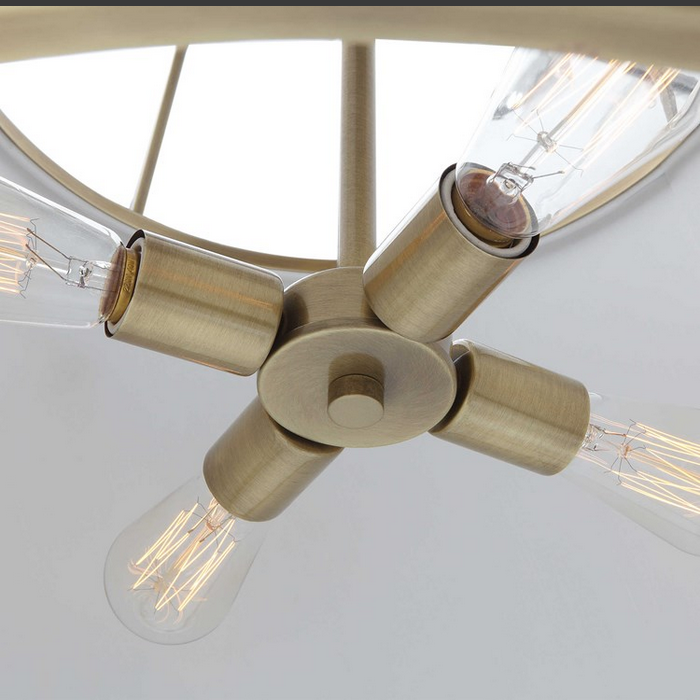 White Leather Classic Pendant