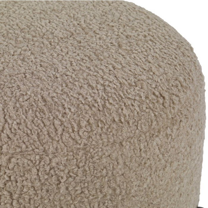 Latte Shearling Ottoman