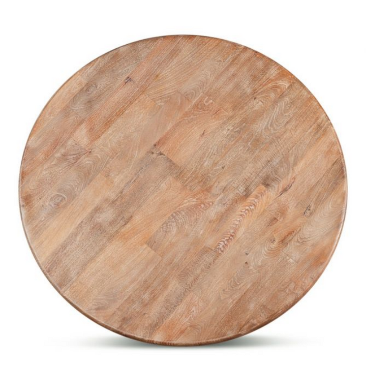 Antique Oak Round Dining Table
