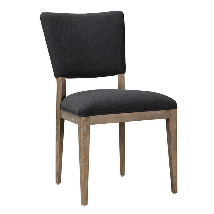 Dark Gray Upholstered Dining Chair