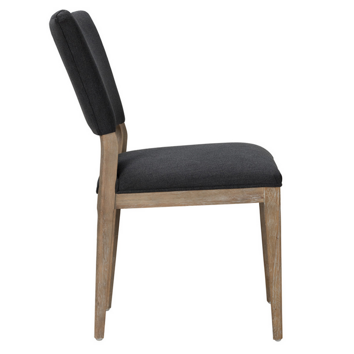 Dark Gray Upholstered Dining Chair