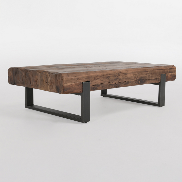 Reclaimed Wood Iron Coffee Table