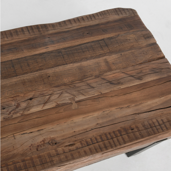 Reclaimed Wood Iron Coffee Table