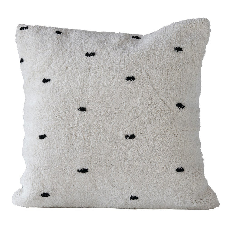 24" Cotton Tufted Dot Pillow