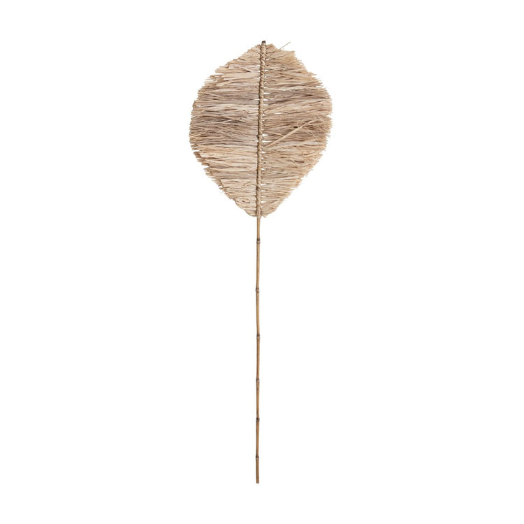 60" Handmade Natural Raffia Leaf